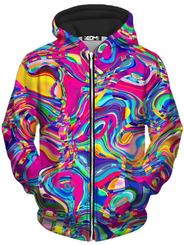 Markdowns graphic hoodie with printPsych Dip Unisex Zip-Up Hoodie