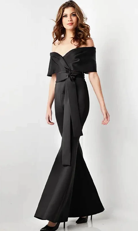 Savings Galore Jovani 09726 - V-Neck Off-Shoulder Jumpsuit