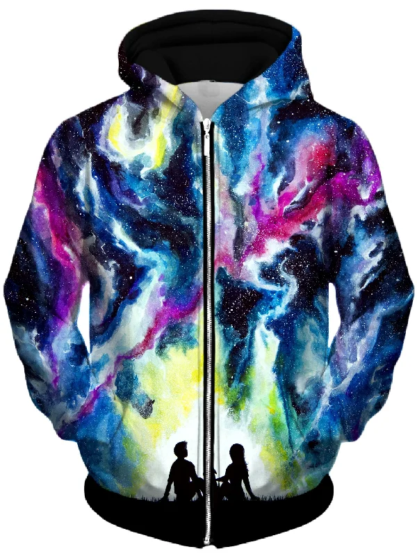 cozy hoodie for cold weatherStardust Unisex Zip-Up Hoodie