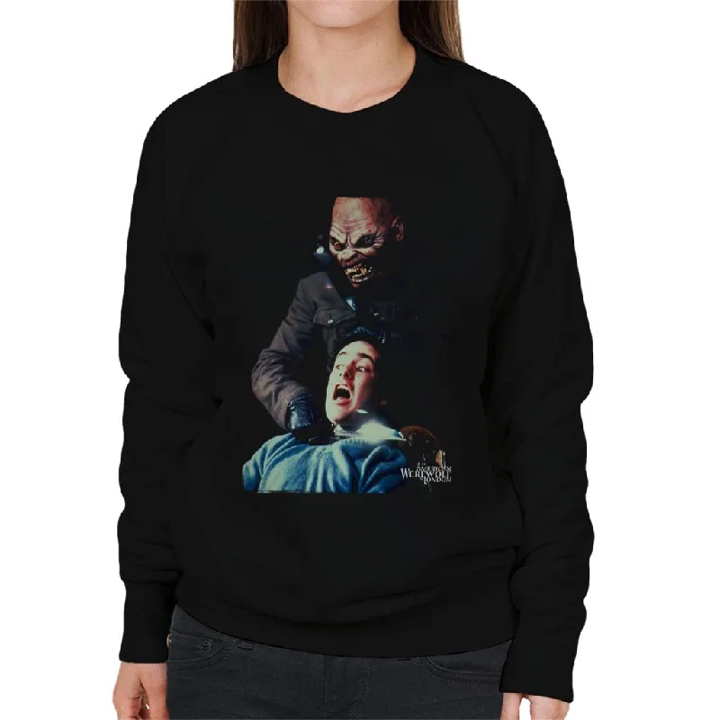 Deal of the Day cozy gym sweatshirtAn American Werewolf In London Mutant Dream Scene Women's Sweatshirt