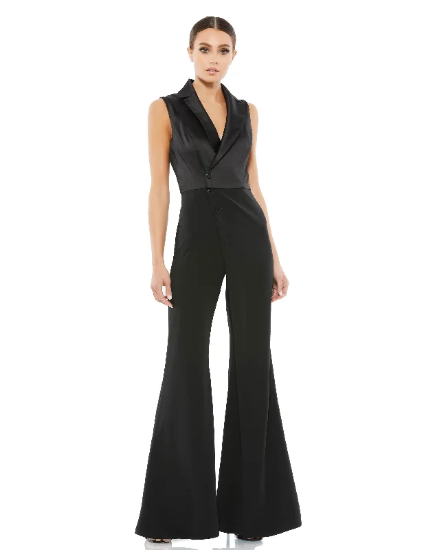 Deal Frenzy Ieena Duggal 26603 - V-Neck Formal Jumpsuit | Couture Candy