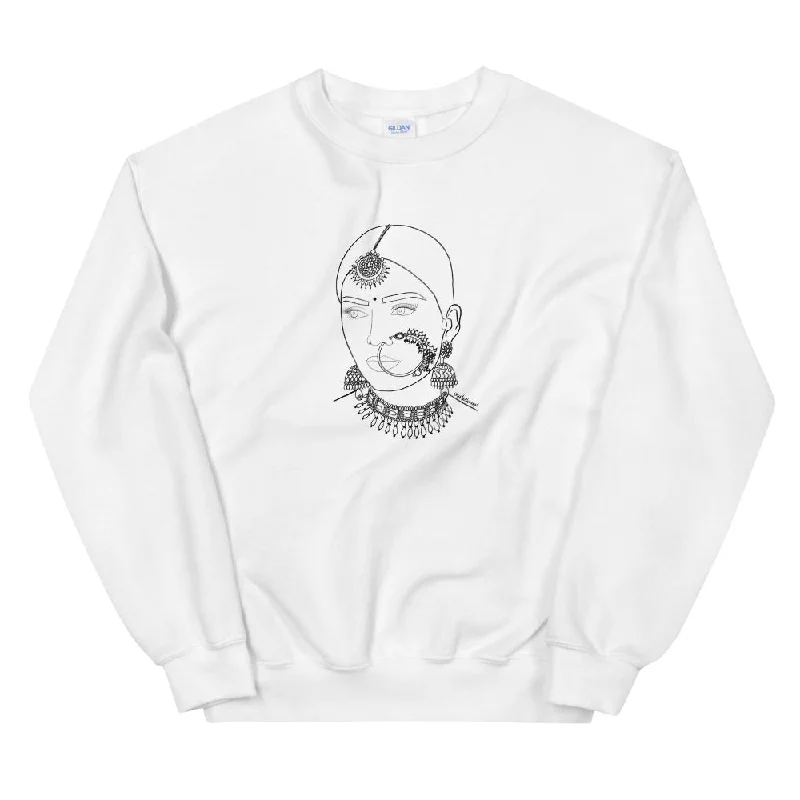 Unbeatable Prices sleek gym hoodieLine Drawing Desi Rani Sweatshirt