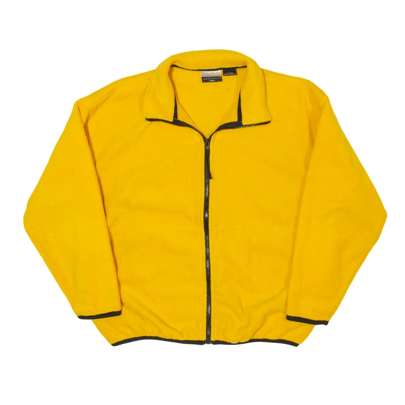 utility coatPERFORMANCE OUTFITTERS Fleece Jacket Yellow 90s Womens L