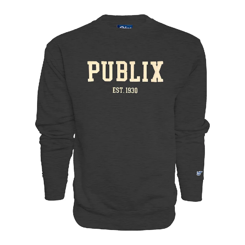 Bargain Bin windproof jacketPublix EST. 1930 Blue 84 Crewneck - felt letter appliqué