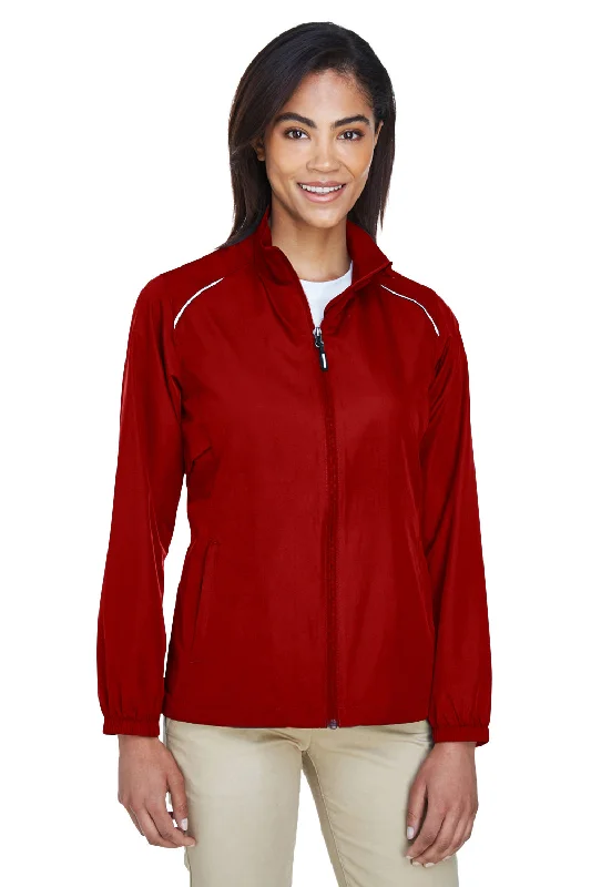 Weekend Deal windbreaker jacketCore 365 Womens Motivate Water Resistant Full Zip Jacket - Classic Red Weekend Deal windbreaker jacketCore 365 Womens Motivate Water Resistant Full Zip Jacket - Classic Red