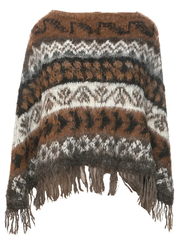 Final Markdown long-sleeve winter jacketBrown Cape - M