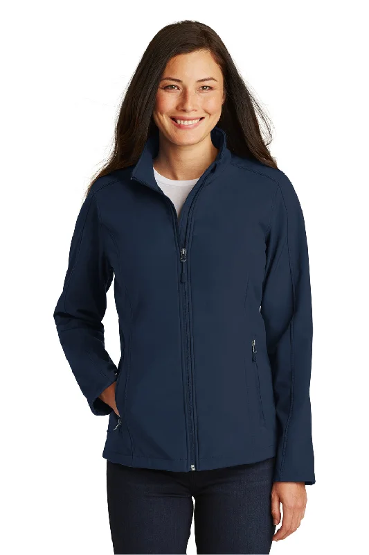 Closeout Sale chic coatPort Authority Womens Core Wind & Water Resistant Full Zip Jacket - Dress Navy Blue Closeout Sale chic coatPort Authority Womens Core Wind & Water Resistant Full Zip Jacket - Dress Navy Blue