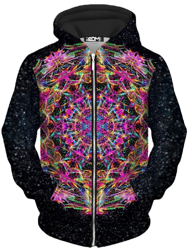 Discount Days zip-up hooded sweatshirtPastel Warp Unisex Zip-Up Hoodie