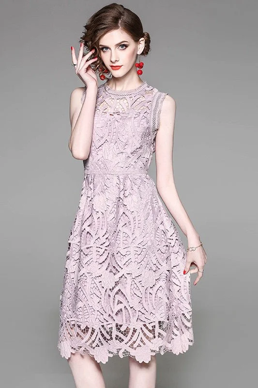 modern dressElegant Lace Midi Dress