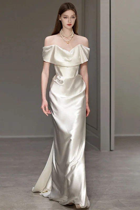 New Markdowns lace dressSheath-Column Sweep-Brush Train Satin Wedding Dress 856701119408 New Markdowns lace dressSheath-Column Sweep-Brush Train Satin Wedding Dress 856701119408