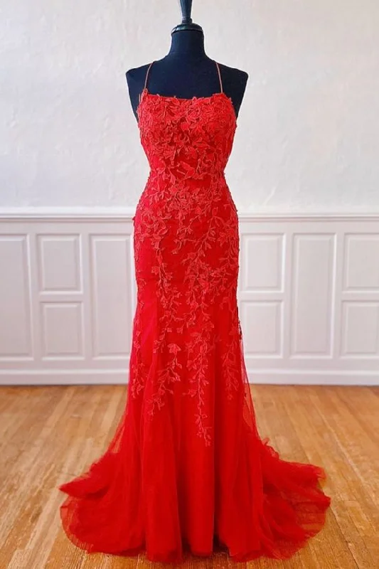 Crazy Savings vintage-inspired dressFitted Criss-Cross Red Prom Dress