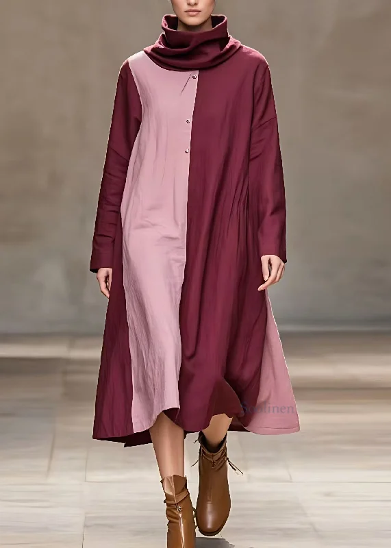 Limited Availability fitted cocktail dressLoose Colorblock Turtleneck Vacation Long Dresses Fall Limited Availability fitted cocktail dressLoose Colorblock Turtleneck Vacation Long Dresses Fall