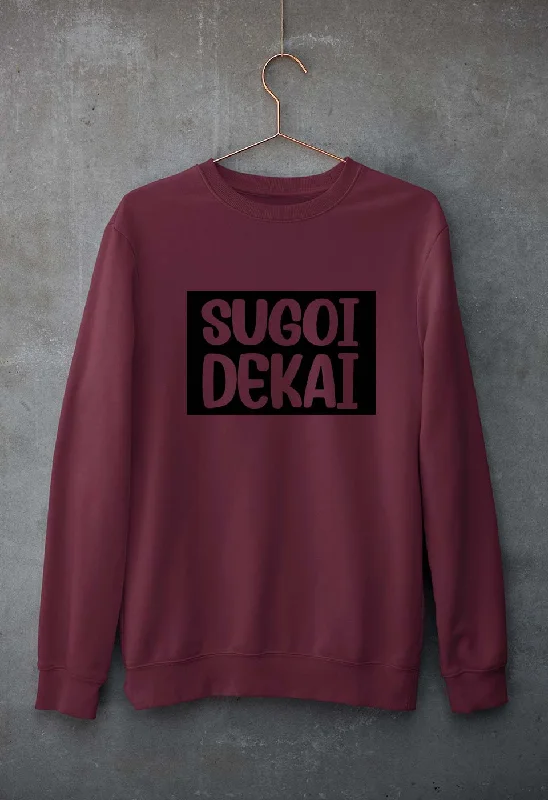 minimaSugoi Dekai Unisex Sweatshirt for Men/Women