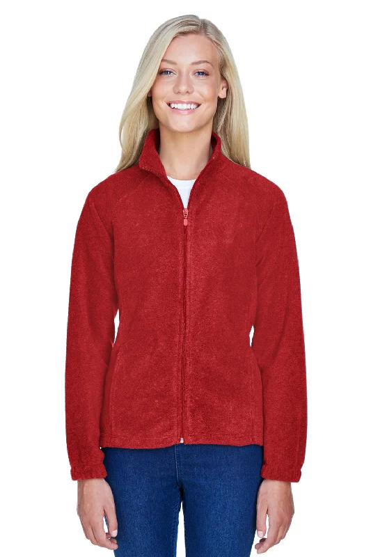 The Best Prices soft coatHarriton Womens Pill Resistant Fleece Full Zip Jacket - Red The Best Prices soft coatHarriton Womens Pill Resistant Fleece Full Zip Jacket - Red