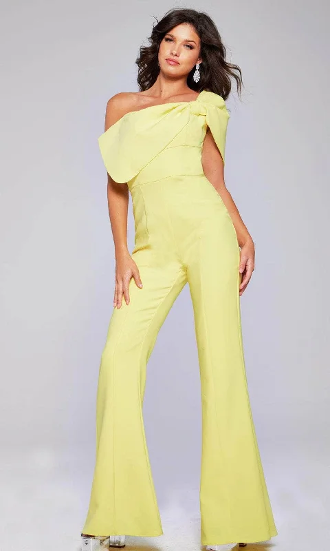 Anniversary Sale Jovani 39961 - One-Shoulder Fitted Jumpsuit