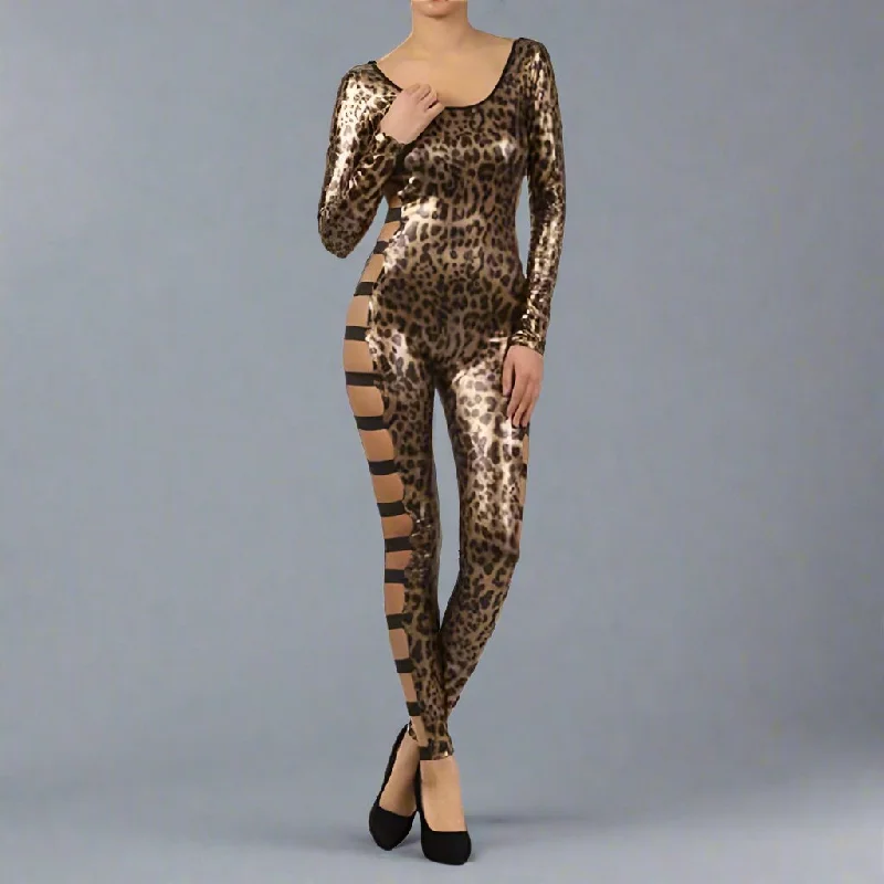 The Best Prices Leopard Print Sides Out jumpsuit