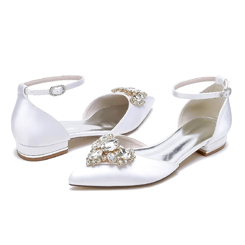 Sneak Peek Sale stylish party dressFlat Heel 2.5cm Silk-Like Shoes CK0454