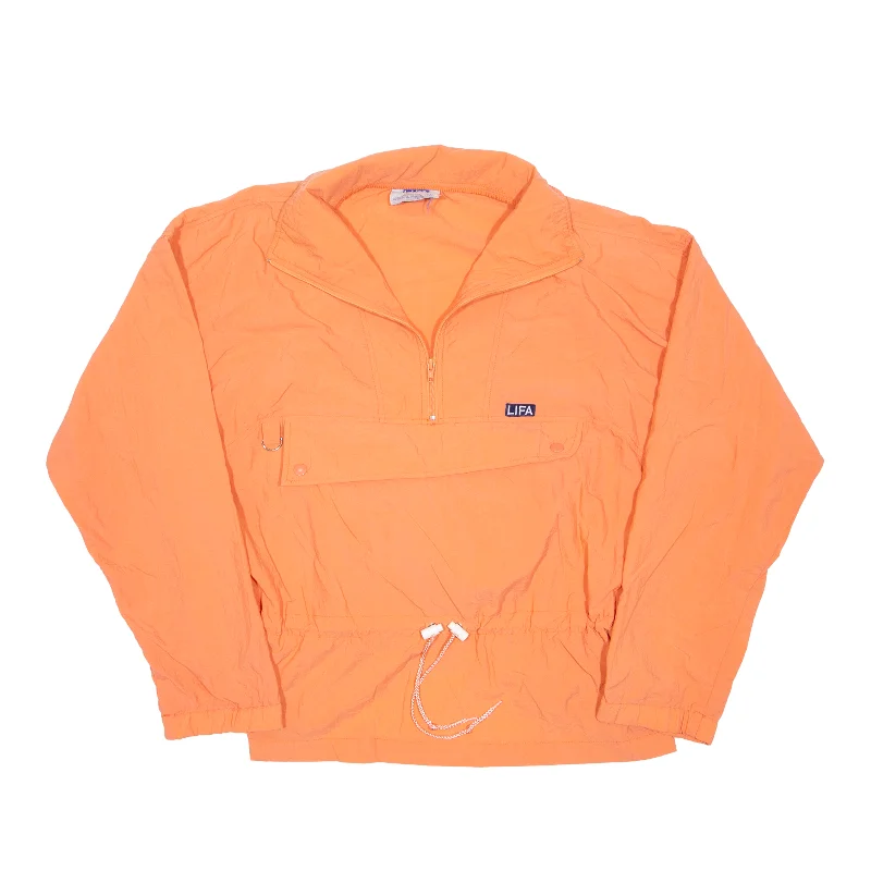 The Best Prices sleek trench coatLIFA 1/4 Zip Pullover Jacket Orange Nylon Womens M