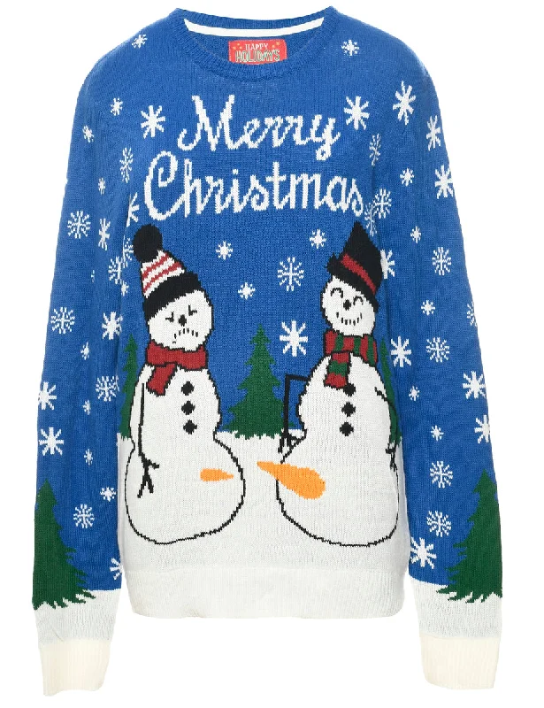 soft coatSnowman Christmas Jumper - L