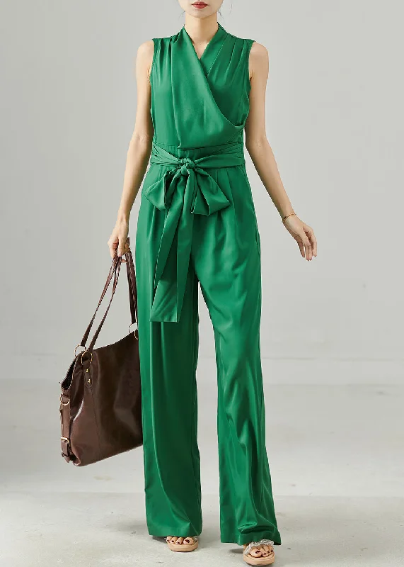 Last Chance off-shoulder dressItalian Peacock Green Tie Waist Silm Fit Cotton Jumpsuit Summer Last Chance off-shoulder dressItalian Peacock Green Tie Waist Silm Fit Cotton Jumpsuit Summer