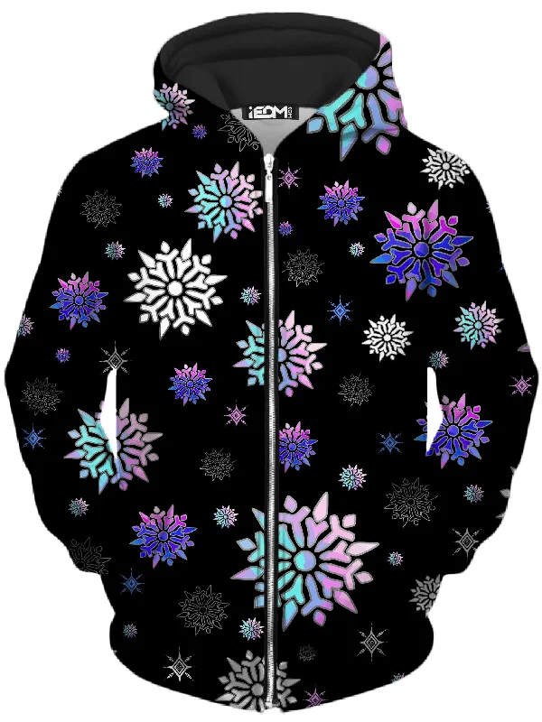 performance hooded sweatshirtFestive Night Sky Unisex Zip-Up Hoodie