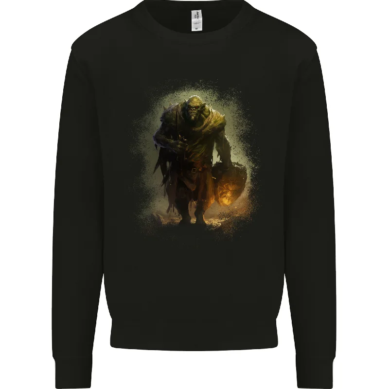 high-end athletic hoodieA Giant Fantasy Ork Mens Sweatshirt Jumper