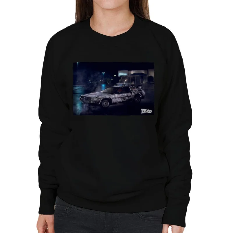 Price Buster comfy workout wear hoodieBack to the Future Delorean Cinematic Design Women's Sweatshirt Price Buster comfy workout wear hoodieBack to the Future Delorean Cinematic Design Women's Sweatshirt