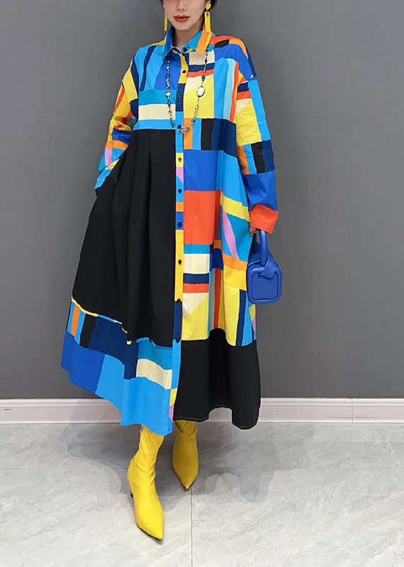 Now or Never sleeveless dressStylish Blue Oversized Patchwork Exra Large Hem Cotton Shirt Dress Spring Now or Never sleeveless dressStylish Blue Oversized Patchwork Exra Large Hem Cotton Shirt Dress Spring