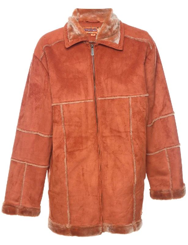 Major Savings cold weather jacketTerracotta Shearling Jacket - M