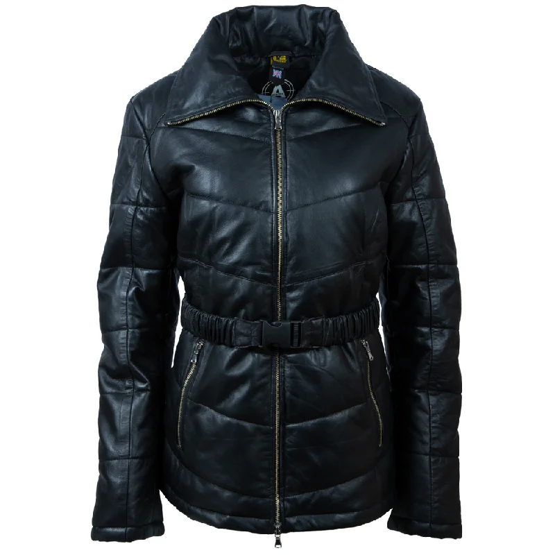Clearance Sale graphic coatKDFX Women's Puffer Coat - Black
