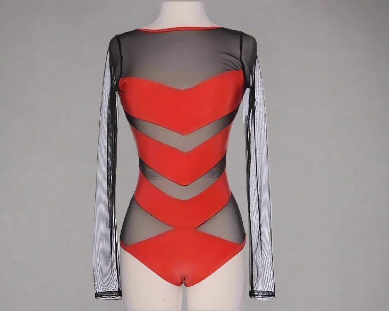 Deal of the Week Mesh and Spandex jumpsuit catsuit
