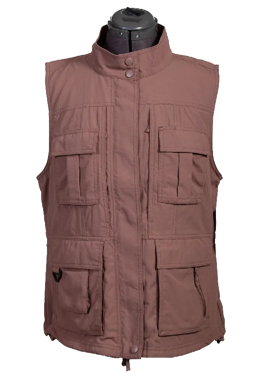 stylish coatScully Womens Toffee Nylon Petite Pocket Vest