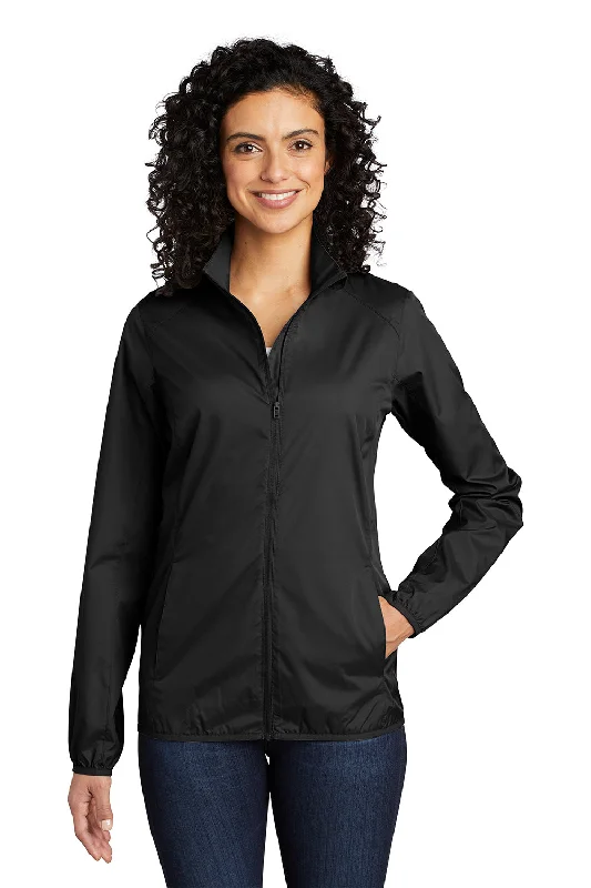 Final Markdown lightweight coatPort Authority Womens Zephyr Wind & Water Resistant Full Zip Jacket - Black