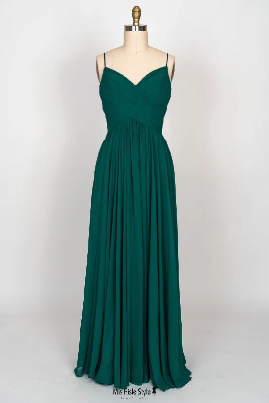 Crazy Deals midi dressSpaghetti Straps Cheap Long Bridesmaid Dress