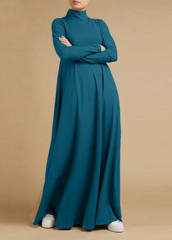 Limited Availability lace dressWomen Grid Printed Button Down Front Elastic Cuff Bohemian O-Neck Maxi Shirt Dress Blue Limited Availability lace dressWomen Grid Printed Button Down Front Elastic Cuff Bohemian O-Neck Maxi Shirt Dress Blue