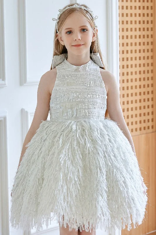Deal Dash draped dressA-Line/Princess High Neck Mini Tulle Flower Girl Dresses 754069047577 Deal Dash draped dressA-Line/Princess High Neck Mini Tulle Flower Girl Dresses 754069047577