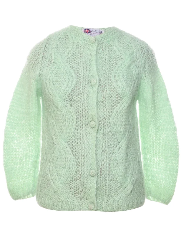 Don't Miss faux fur coatCable Knit Cardigan - S