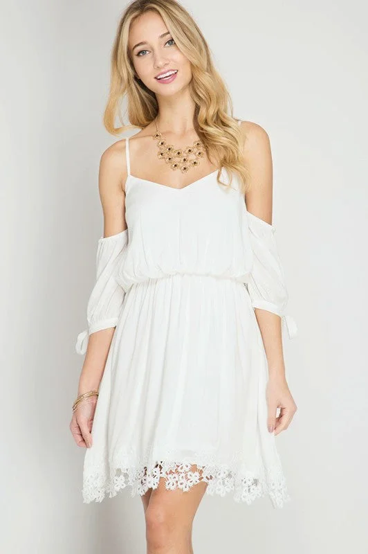 high-waisted dressOff Shoulder Bohemian Dress