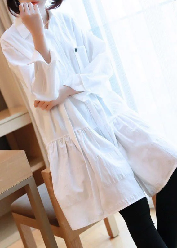 Deal Alert winter dressStyle White Peter Pan Collar Wrinkled Cotton Maxi Dress Spring Deal Alert winter dressStyle White Peter Pan Collar Wrinkled Cotton Maxi Dress Spring