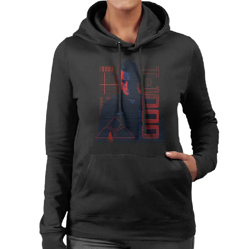 warm hooded sweatshirtTerminator 2 Judgement Day T 1000 Women's Hooded Sweatshirt