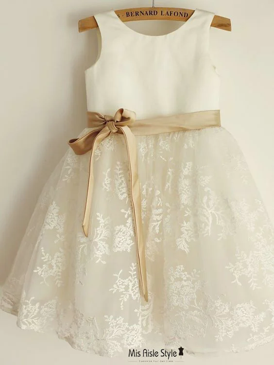 Anniversary Sale v-neck dressHigh Quality French Lace Flower Girl Dress
