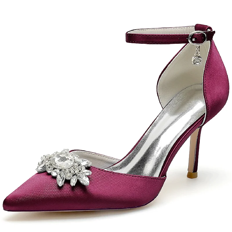 Final Clearance denim dressStiletto Heel 8.5cm Silk-Like Shoes CK0445