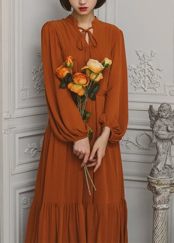Savings Galore oversized dressSolid Slit Tie Front Long Sleeve V Neck Casual Dress Caramel Savings Galore oversized dressSolid Slit Tie Front Long Sleeve V Neck Casual Dress Caramel