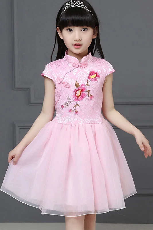 ashionable dressKid Floral Qipao Dress