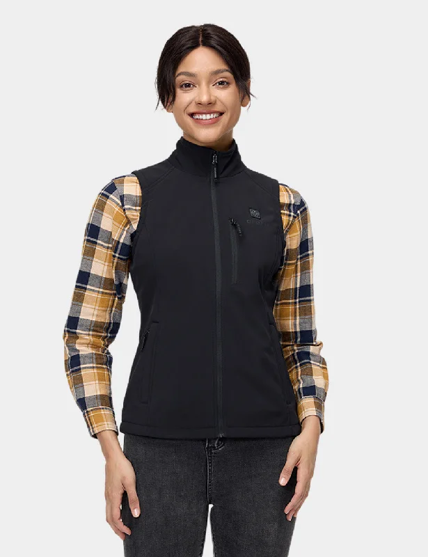 Time-Limited Offer oversized hoodieWomen's Heated Softshell Vest - Black / Gray