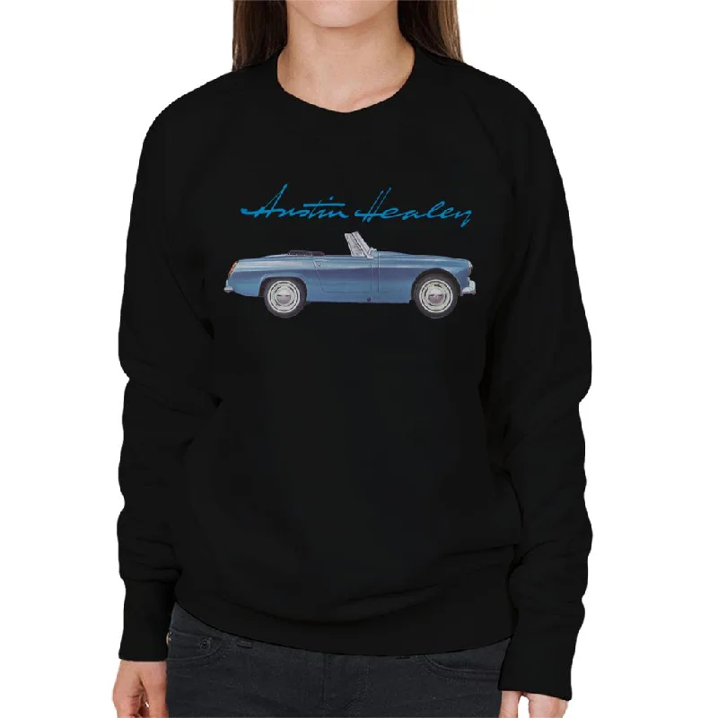 luxury fitness sweatshirtAustin Healey Blue British Motor Heritage Women's Sweatshirt