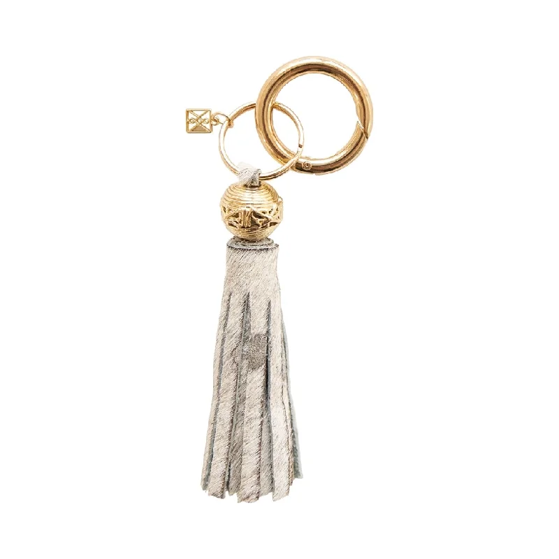 high-waisted dressDixon Metallic Cowhide Keychain