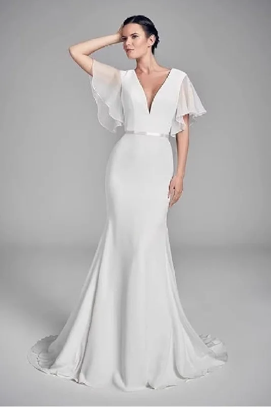 Major Savings summer dressTrumpet-Mermaid Sweep-Brush Train Chiffon Wedding Dress 848278881654 Major Savings summer dressTrumpet-Mermaid Sweep-Brush Train Chiffon Wedding Dress 848278881654