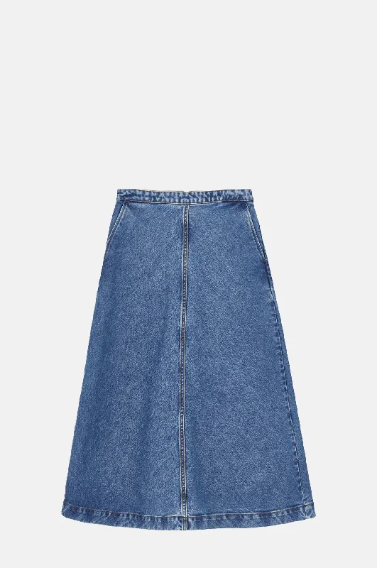Customer Appreciation Sale zip-up gym hoodieImana Skirt Washed Mid Blue