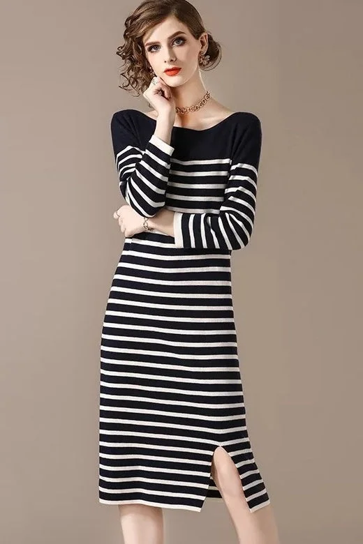 boho-chic dressStripe Sweater Dress